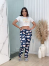 Pijama de Inverno Longo Max Cropped Ondinha - Ovelha Nas Estrelas (316)