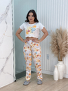 Pijama de Inverno Longo Max Cropped Ondinha - Pooh Mel (194)