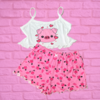 Baby Doll Ondinha Cropped - Porquinho Rosa (129) - comprar online