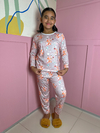 Pijama Infantil Longo de Inverno Full - Raposa Flores & Arco Iris (768)