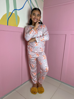 Pijama Infantil Longo de Inverno Full - Raposa Flores & Arco Iris (768) - comprar online