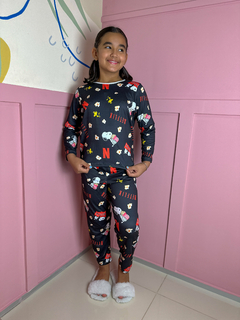 Pijama Infantil Longo de Inverno Full - Snoop Netflix (758)