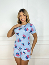 Baby Doll De Manga Full - Stitch & Angel F. Azul Poá (651) - comprar online