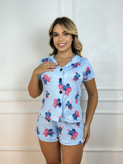 Americano S/ Viés - Stitch & Angel F.azul Poá (651) - comprar online