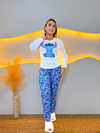 Pijama Longo De Inverno - Stitch Azul Escuro Sentado (341) - comprar online