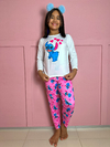 Pijama Longo De Inverno Infantil - Stitch Coração e Bolinha (405)