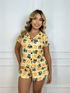 Americano S/ Viés - Stitch Flor Hawaii Amarelo (1185) - comprar online