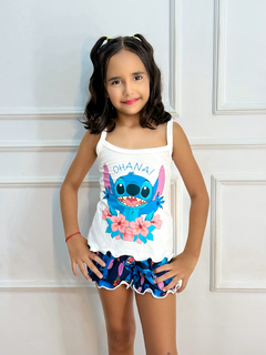 Baby Doll Alça Infantil - Stitch Ohana (146) - Perfect Girl