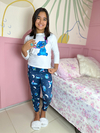 Pijama Longo De Inverno Infantil - Stitch Óculos (183)