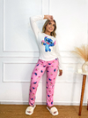 Pijama Longo De Inverno - Stitch Sorvete Rosa (279) - comprar online