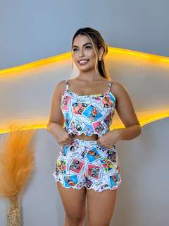 Baby Doll Cropped Ondinha Full - Super Poderosas Sisters (1113) - Perfect Girl