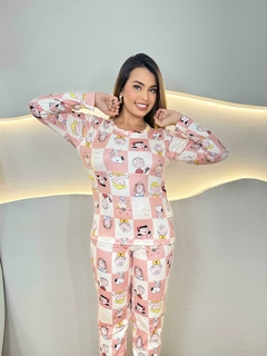 Pijama Longo De Inverno Full - Turma do Snoopy Quadrado (791) - comprar online