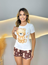 Baby Doll De Manga - Ursinho Estrela F. Marron (835) - comprar online