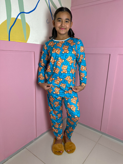 Pijama Infantil Longo de Inverno Full - Ursinho F.Verde (764)