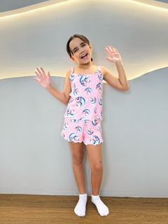 Baby Doll Alça Infantil Full - Ursinho Lua F. Rosa (1080) - Perfect Girl