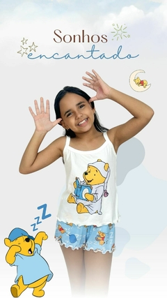 Baby Doll Alça Infantil - Ursinho Pooh De Pijama (837) - comprar online