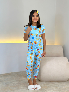 Pijama Infantil Longo De Inverno M. Curta Full - Ursinho Pooh De Pijama (837) na internet