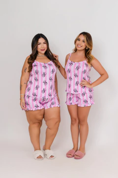 Baby Doll Alça Bababo Full - VS Listras Rosa (1438) - Perfect Girl