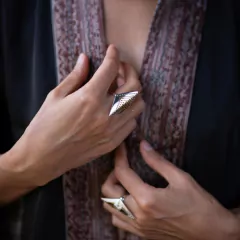Anel De Prata Yantra - Ethnia Store | Joalheria Autêntica 