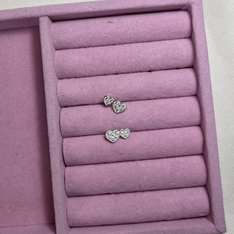 Brinco Coração Duplo