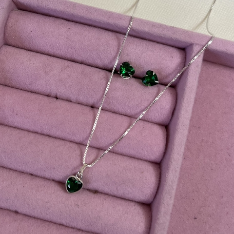 Conjunto de Pedra Coração