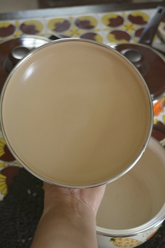 *RARIDADE* Caçarola esmaltada Mãe ágata M "Legumes"