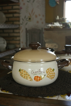*RARIDADE* Caçarola esmaltada Mãe ágata M "Legumes" - comprar online