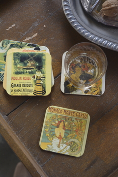 Imagem do Kit porta-copos vintage musicais franceses