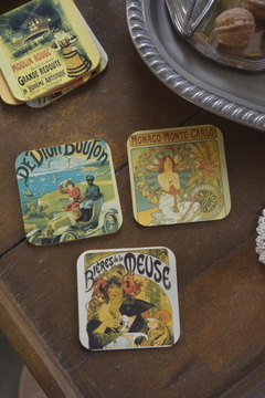 Kit porta-copos vintage musicais franceses - comprar online
