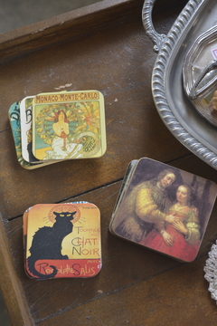 Imagem do Kit porta-copos vintage musicais franceses
