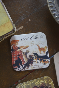 Kit porta-copos vintage franceses