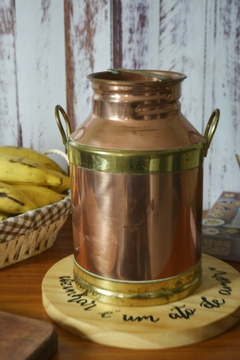 Galão de leite (tarro) em cobre e latão - comprar online