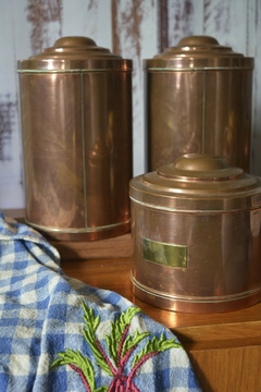 *RARO* Kit de mantimentos em cobre - Rasgada Janela Curadoria Vintage