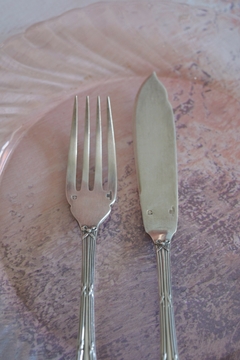 *PROMO* Dupla de talheres para peixe em prata francesa Christofle - loja online