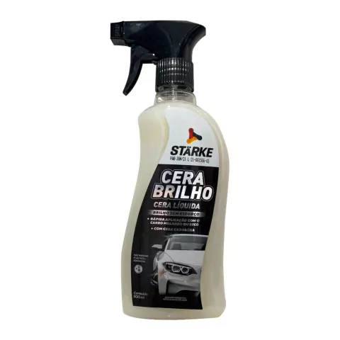 Cera Brilho Liquida Automotiva Starke Carro Seco Ou Molhado 500 Ml - comprar online