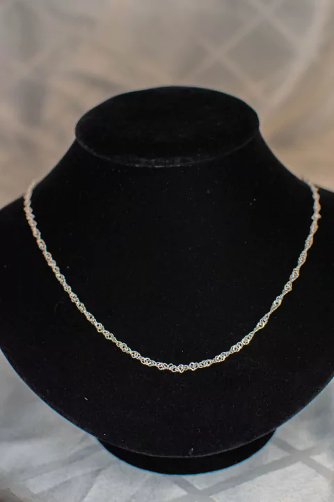 Cadena singapur gruesa plata 925