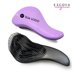 ESCOVA MÁGICA PERSONALIZADA COM SUA LOGO - KIT COM 50 UNIDADES - COR LILÁS