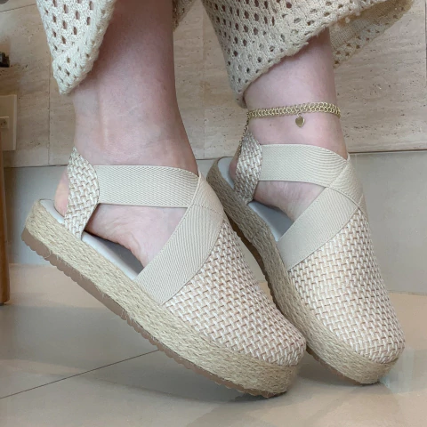 ALPARGATA GABI LINHO TRAMA