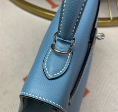 Bolsa Kelly Linha Italiana Gray/Blue na internet