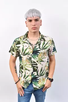 Camisa de fibrana (T. M) promocion - tienda online