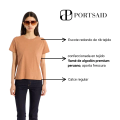 REMERA PORTSAID BASIC ESCOTE REDONDO - GRANACA