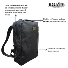 MOCHILA ROATE ODIN CUERO LEGITIMO HOMBRE PORTA NOTEBOOK - comprar online