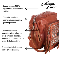 Imagen de Bandolera Sudafrica Victoria Ates Cuero Legitimo