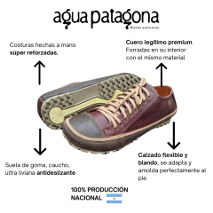 ZAPATILLA AGUA PATAGONA ROLLING BAREFOOT CUERO LEGITIMO