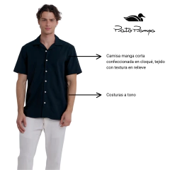 CAMISA PATO PAMPA CLOQUE MANGA CORTA - comprar online