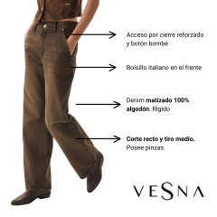 JEAN VESNA SAGRES MATIZADO WIDE LEG - comprar online