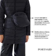 CAMPERA PORTSAID ROMA LIGHT LONG PUFFER - comprar online