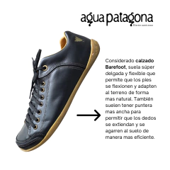 ZAPATILLA AGUA PATAGONA ALAMO BAREFOOT CUERO LEGÍTIMO - GRANACA