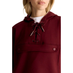 BUZO PORTSAID LACE UP KATE CON CAPUCHA - GRANACA