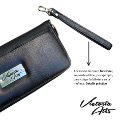BILLETERA VICTORIA ATES FIYI CUERO LEGITIMO GRANDE - GRANACA